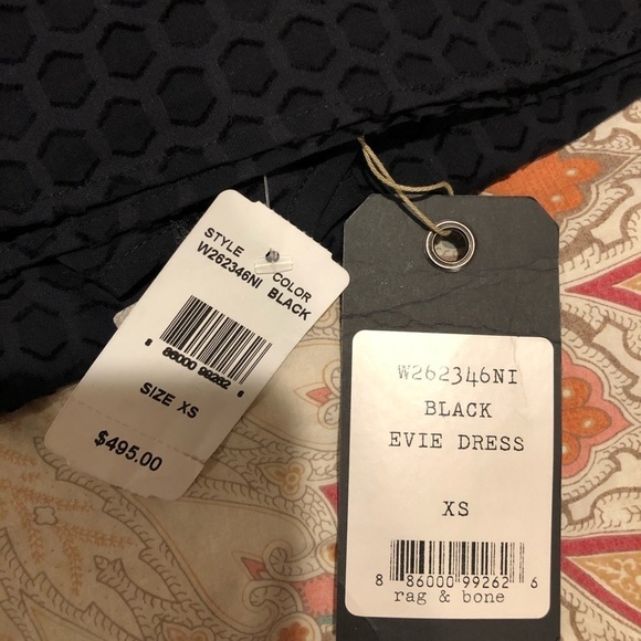 Rag & Bone Evie Burnout Dress, Honey Comb Texture - Picture 4 of 8